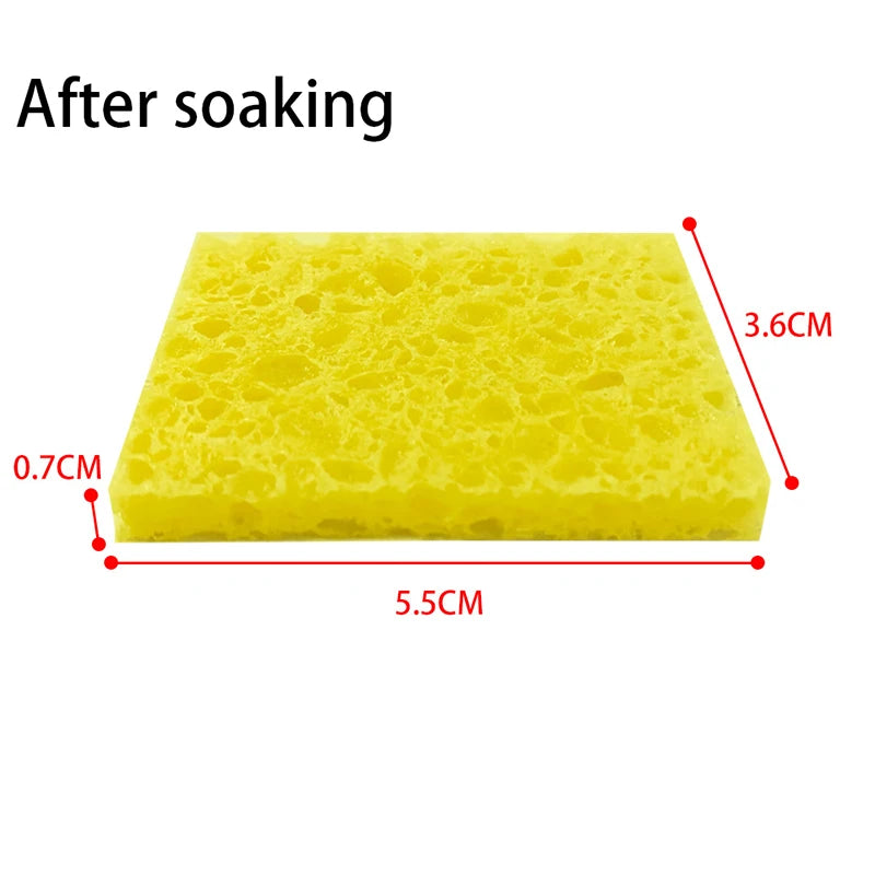 Yellow Cleaning Sponge Cleaner Enduring Electric Welding Soldering Qme