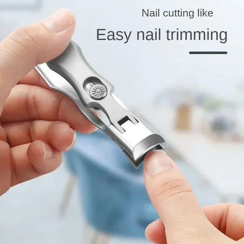 Portable Nail Clippers Ultra Sharp Fingernail Stainless Steel Toenail Qme