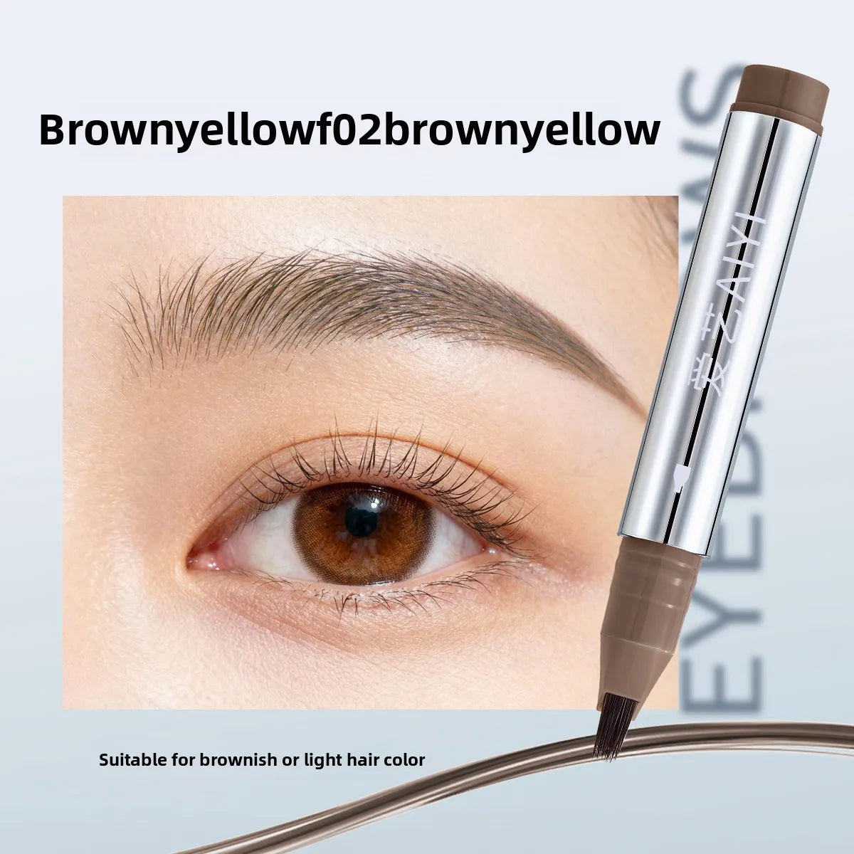 Micro-blade Fine Multi-prong Eyebrow Pencil AIYI Natural Gray-brown Qme B2-13-02