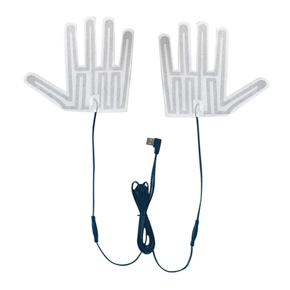 Multifunction Portable Electric Heating Gloves Pads Lightweight Electric Heating Film for Winter Outdoor Hand Finger Warmer Qme