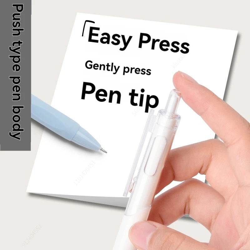 5 Pcs Gel Pen Ins Smooth Press Quick-drying 0.5mm Black Pen Ballpoint Pens School Supplies Stationery Qme