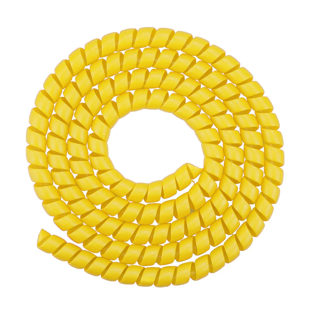 1.3m Line Spiral Winding Cable Wire Cover Wear-resistant for M365 PRO 2 Universal Line Organizer Pipe Protection Spiral Wrap Qme Yellow