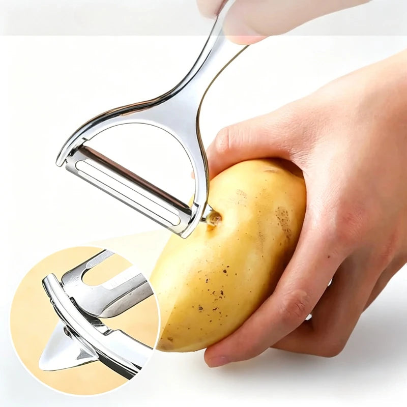 Multifunctional Stainless Steel Vegetable Peeler Potato Fruit Peeler Carrot Grater Kitchen Cooking Accessories Cuisine Pelador Qme