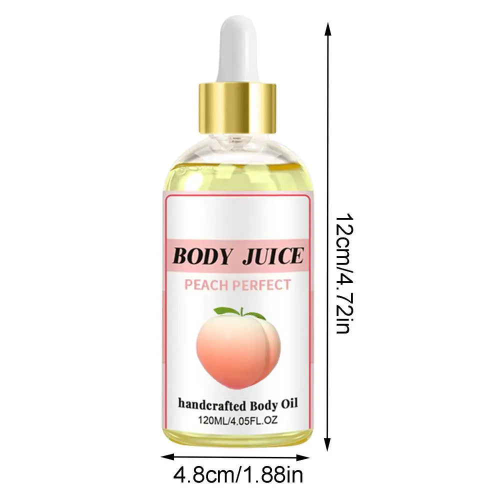 120ml Non-Greasy Moisturizing Soothing Oil Body Juice Oil Facial Body Massage Moisturizing Diffuser Aromatherapy Face Body Oil Qme peach flavor China Mainland