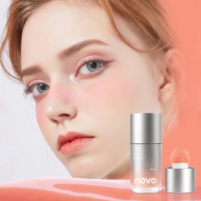 4-Color Liquid Velvet Blush Water-resistant Stain-resistant Qme