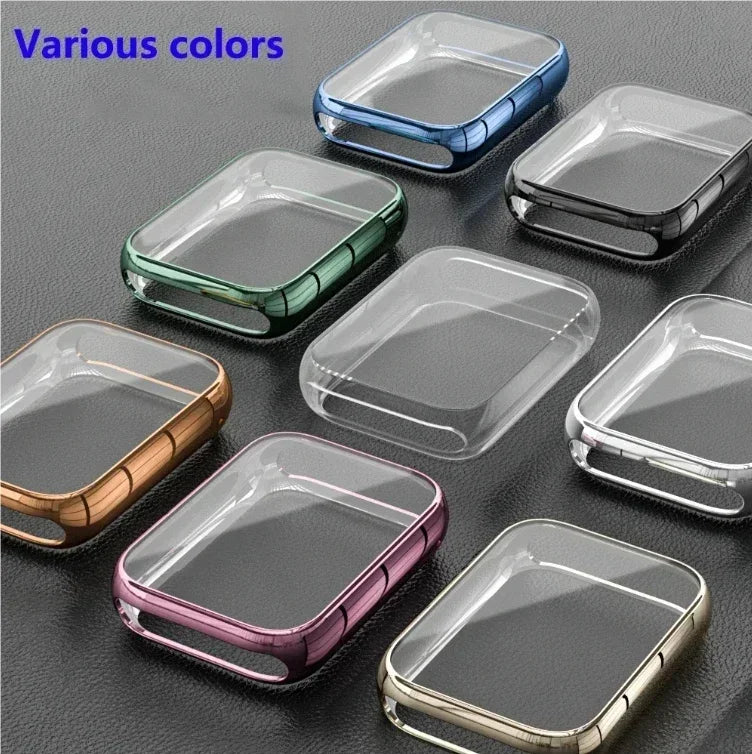 Plating TPU Case for Xiaomi Band 8 Pro 7 Pro Smart Band Full Cover Tempered Glass Screen Protector for Xiaomi Band 8 Pro Case Qme