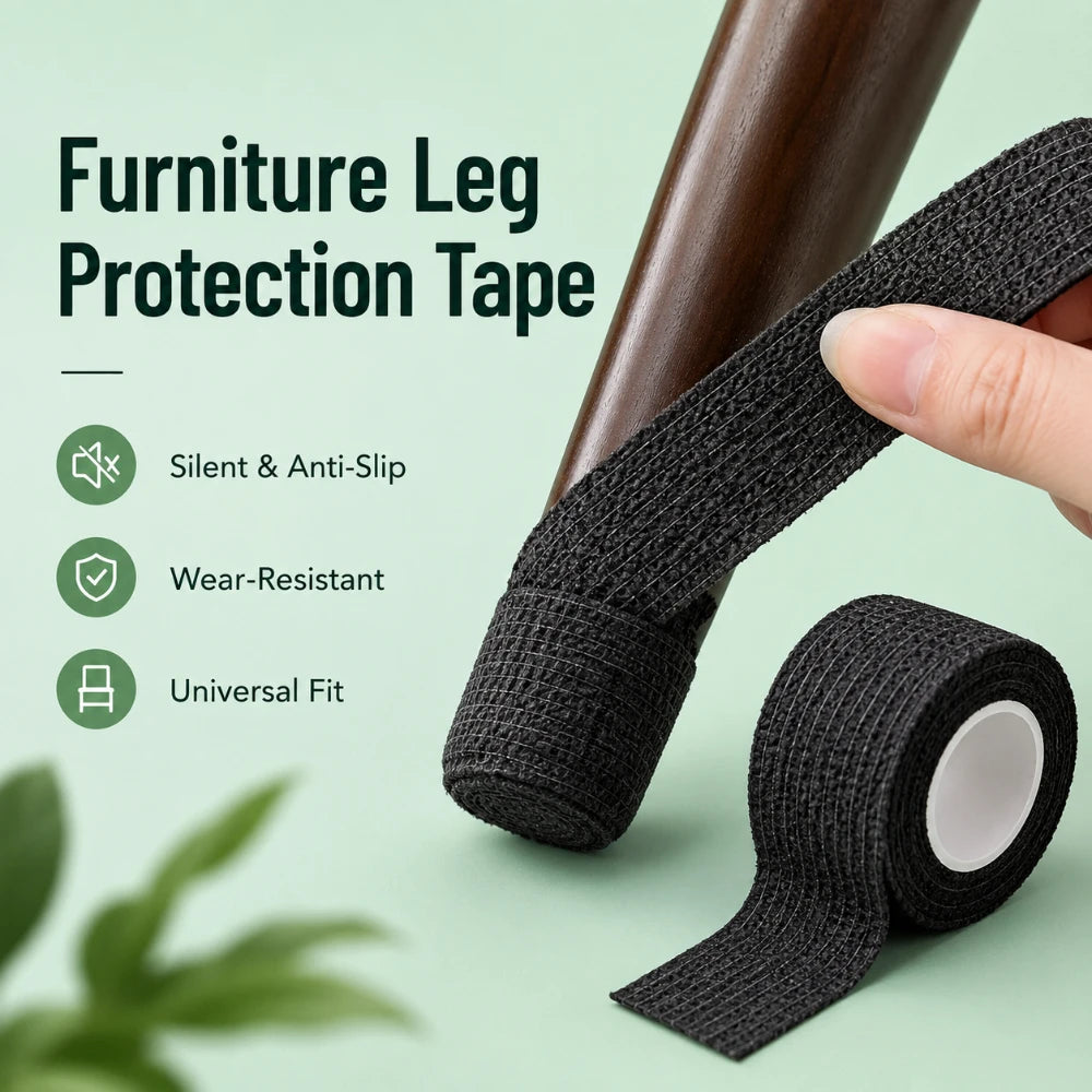1/3Pcs Wear-resistant Chair Stool Foot Tape Anti-slip Silent Accessory Prevents Damage to Furniture Legs and Floors Qme