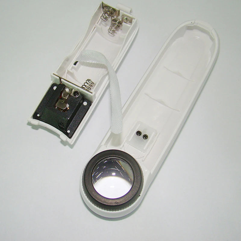 40x LED Light Magnifying Glass Loupe Handheld Microscope Magnifier Qme