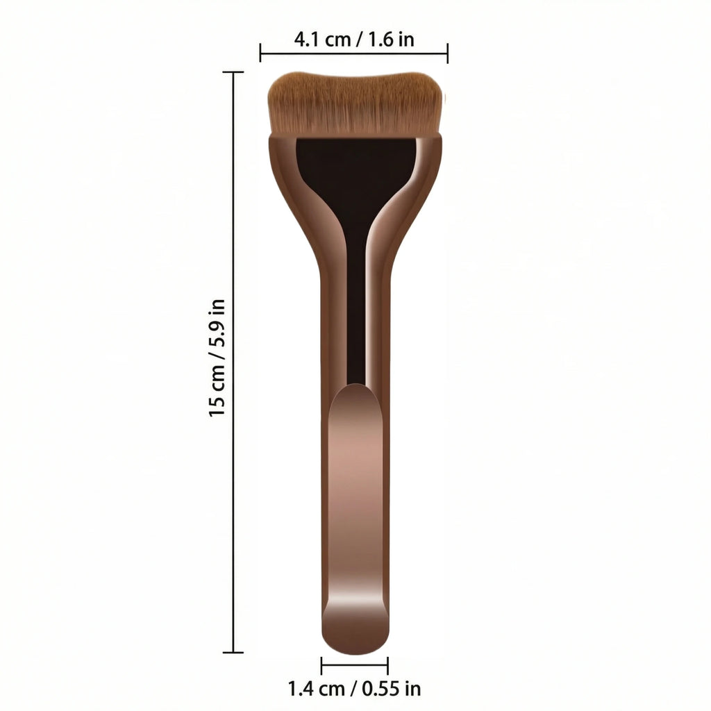 Single Ultra-thin Wide-edge Powder Foundation Brush Non-fading Powder Makeup Brush Flat Head and Soft Bristles Beauty Tool Qme