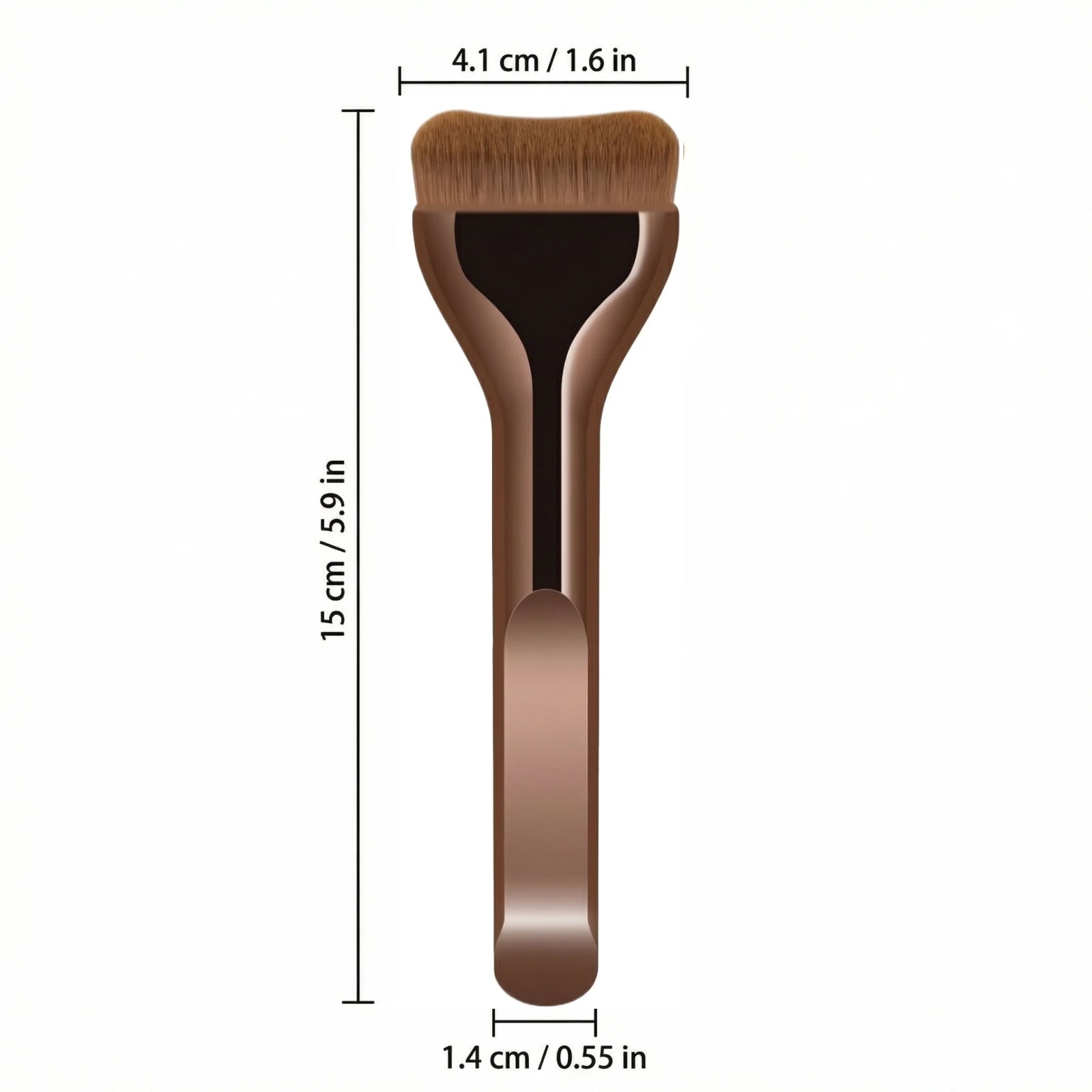 Single Ultra-thin Wide-edge Powder Foundation Brush Non-fading Powder Makeup Brush Flat Head and Soft Bristles Beauty Tool Qme