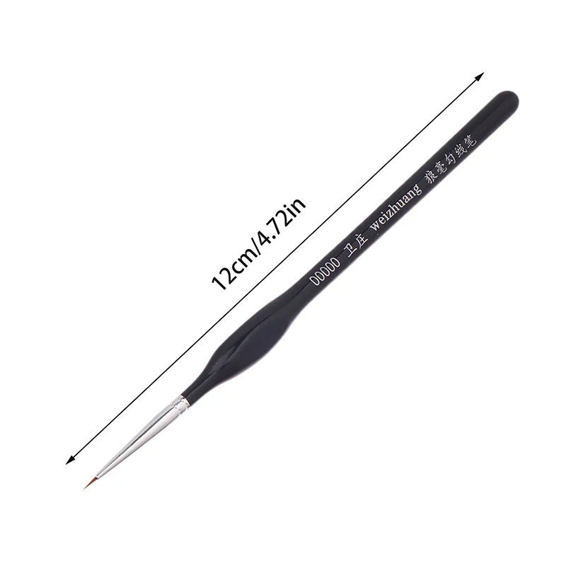 Precision Fine Tip 00000 Paint Brush Acrylic Models Mini Miniature Qme