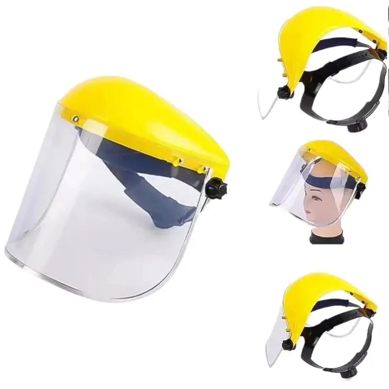 Safety Hard Face Shield Protective Mask Adjustable Head Strap Full Qme