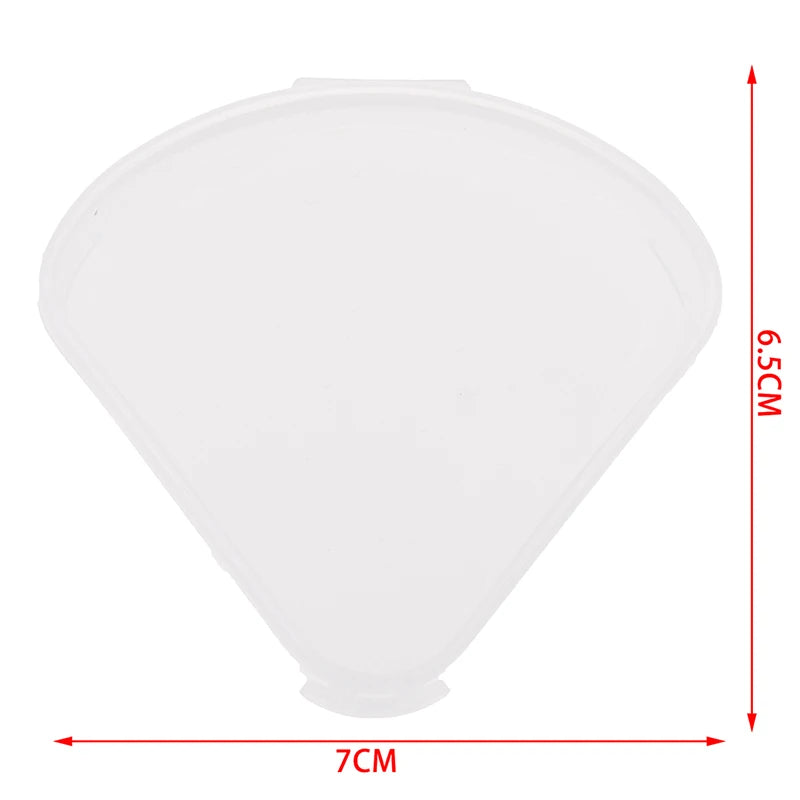Portable Triangle Sponge Transparent Cosmetic Bag Makeup Puff Box Qme