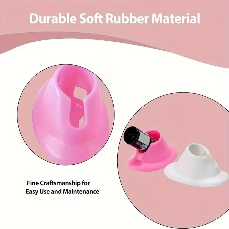 Nail Polish Bottle Holder, Nail Polish Stand, Soft Rubber Nail Polish Bottle Holder, Polishing Stand, Cannot Be Opened, No Tip Qme