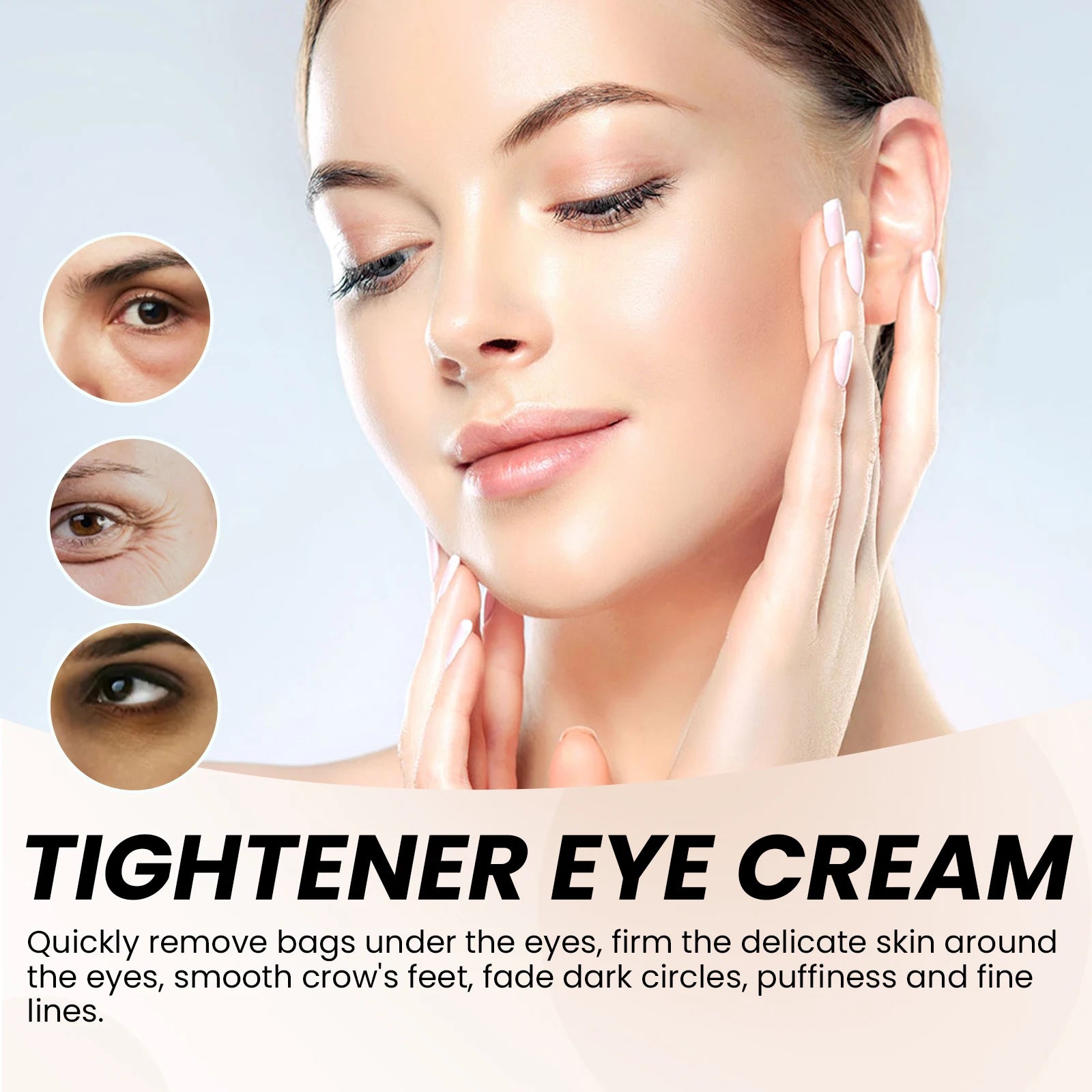 Instant Firming Eye Cream Firming Skin Around Eyes Reduce Dark Circles Eye Bags Moisturizing Eye Massage Cream Skin Care 15ml Qme