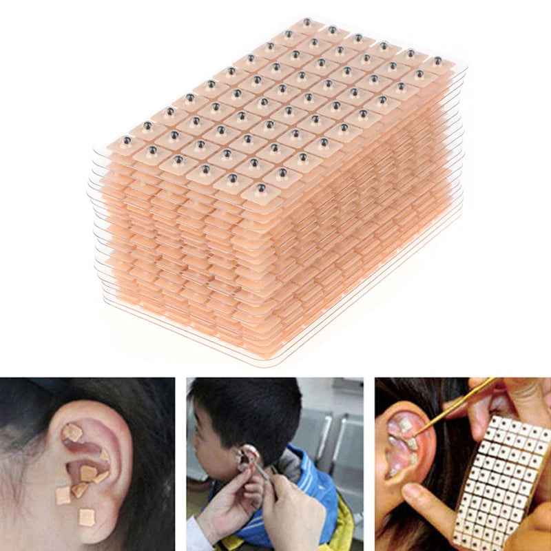 Ear Point Stickers Pressure Stick Acupuncture Magnetic Beads Qme
