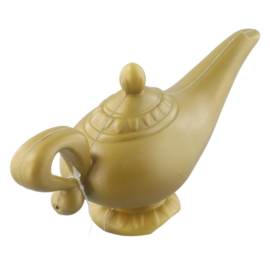 Vintage Style Carved Aladdin Genie Lamp Carnival Party Plastic Creative Lamp Supplies Performance Dress Up Props Home Ornaments Qme Default Title