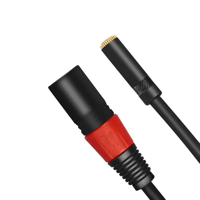 0.2m XLR 3 Pin Male Plug To 3.5mm TRS 1/8inch Female Stereo Audio Adapter Microphone Extension Cable Wire Qme