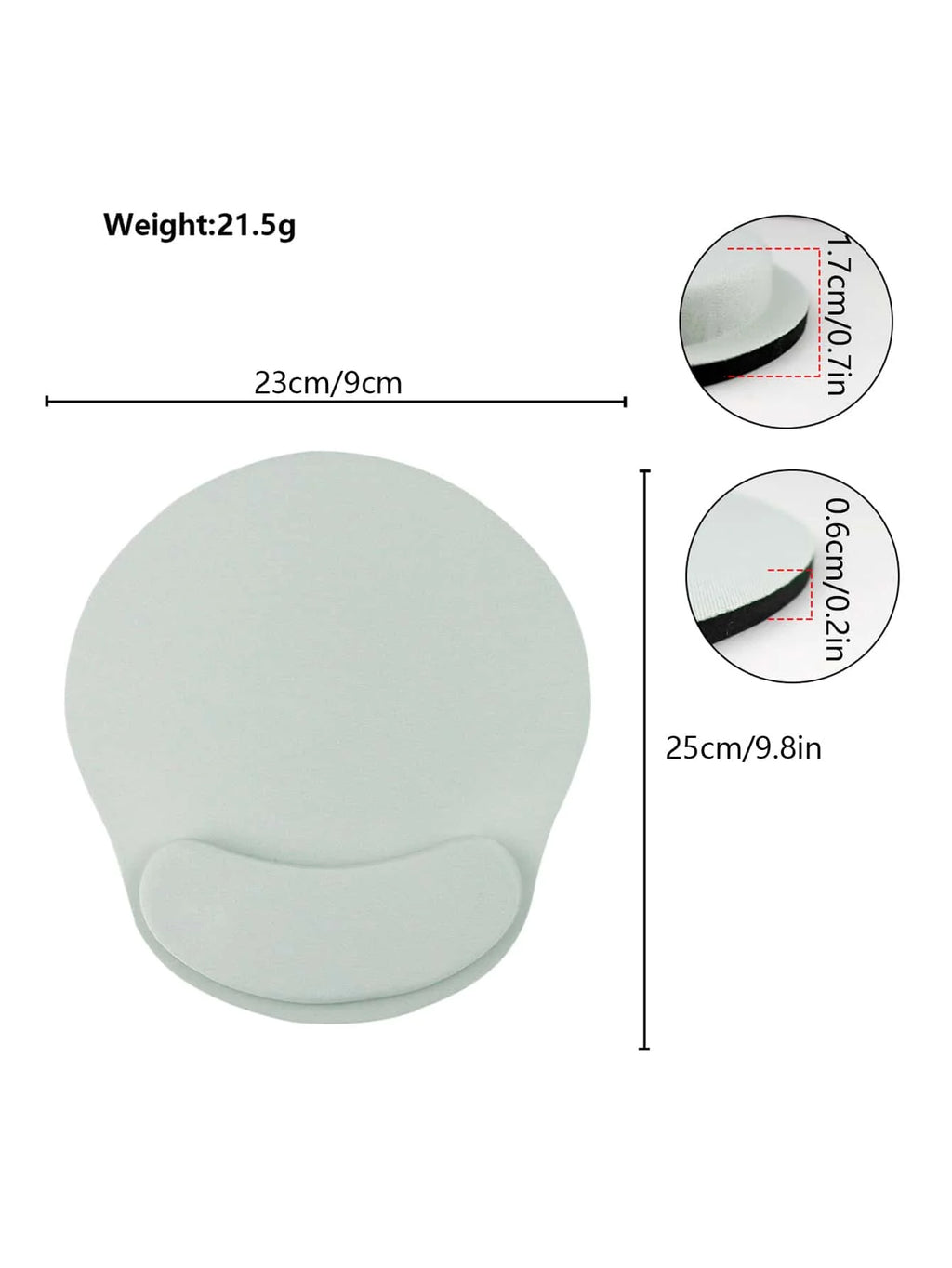 Solid Mouse Pad Wrist Rest Qme