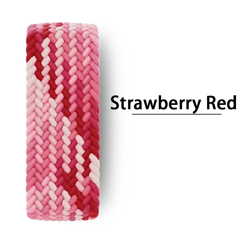 Braided Solo Strap For Apple Watch Band 45mm 49mm 44mm 42mm 41mm 40mm Nylon Correa Bracelet iWatch series 9 7 SE 6 8 5 Ultra 4 3 Qme
