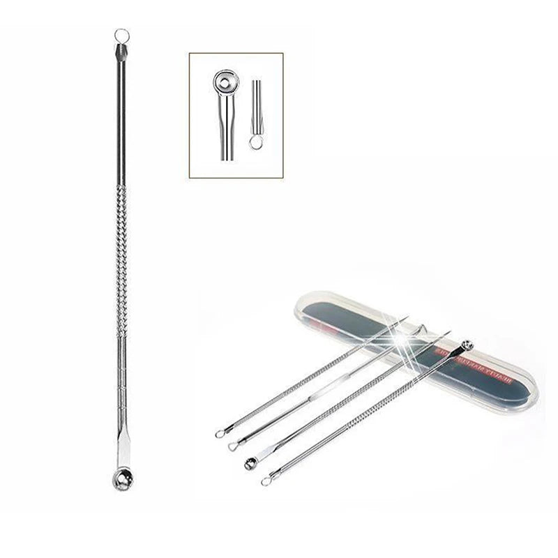 Stainless Steel Acne Extractor Tool Professional Pimple Blemish Qme