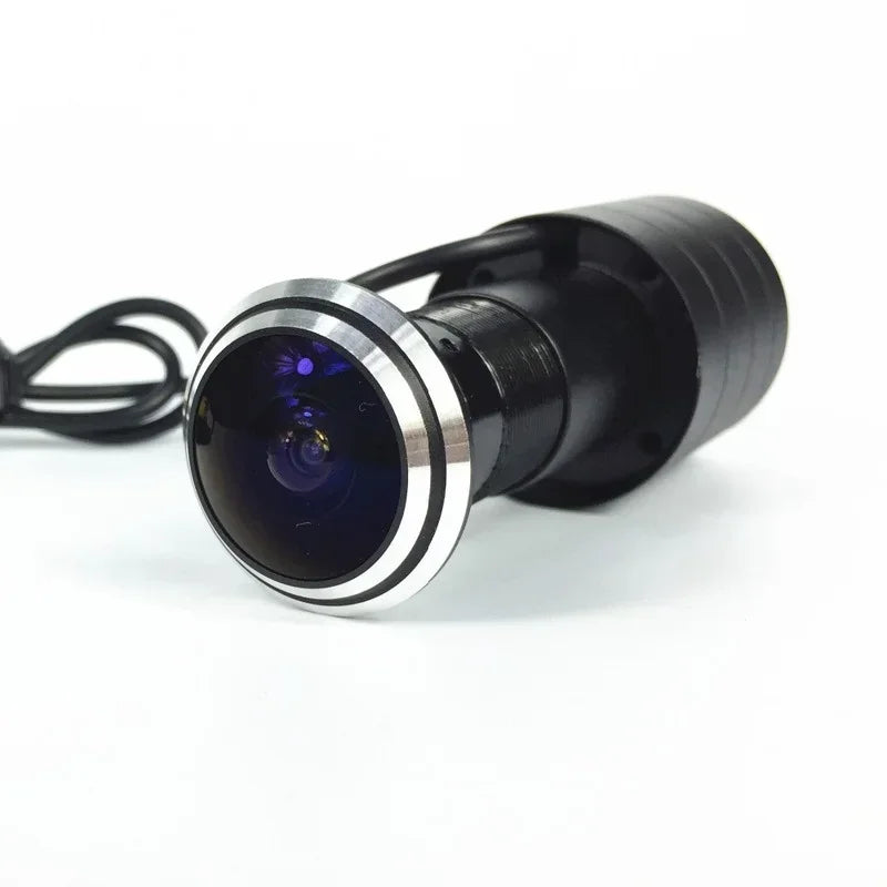 Ahd HD Coaxial Ultra Wide Angle 1080p Analog Color Peephole Wired Cat Eye Surveillance Door Eye Camera Qme