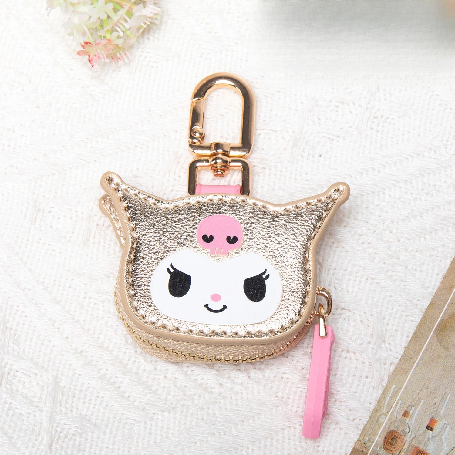 Cute Colorful Clowmi Keychain Charms Mini Cartoon-Style Stylish Bag Charms Coin Purse Qme 2