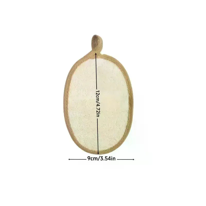 Natural Loofah Body Scrubber Soft Exfoliating Sponge Shower Brush Cleaner Pad Body Skin Care Tool Bath Exfoliator Shower Puff Qme