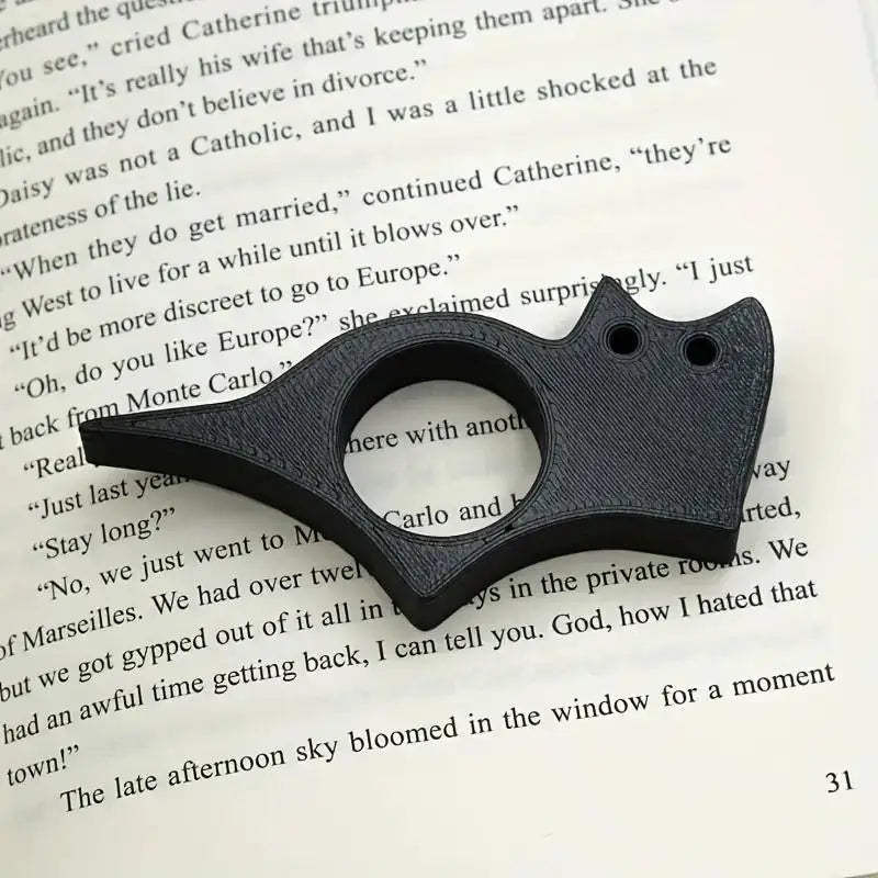 1Pcs Ergonomic Plastic Thumb Bookmark - Comfort Grip, One-Handed Use, Page Marker For Book Lovers, Cute Cartoon Reading Stand Qme