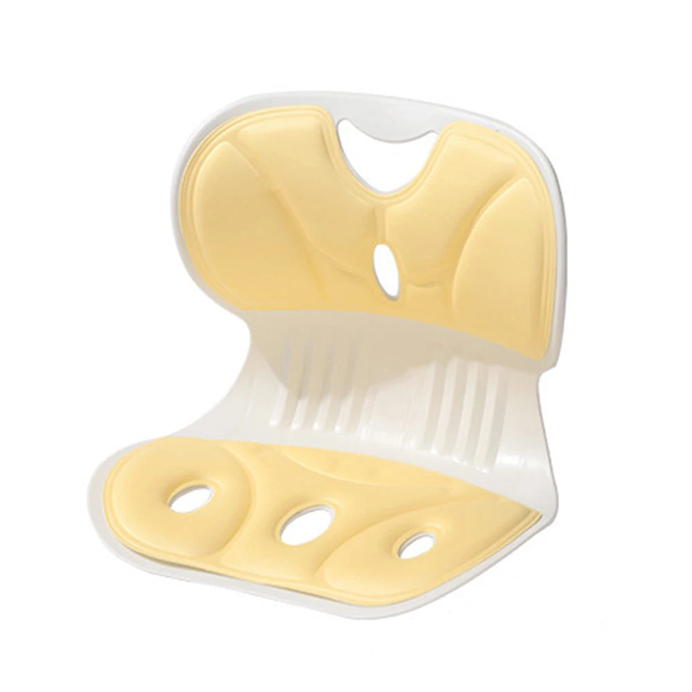 Back Support Cushion, Office Cushion, Back Support Chair, Student And Children's Correction Cushion, Ergonomic Chair Qme yellow 1PC