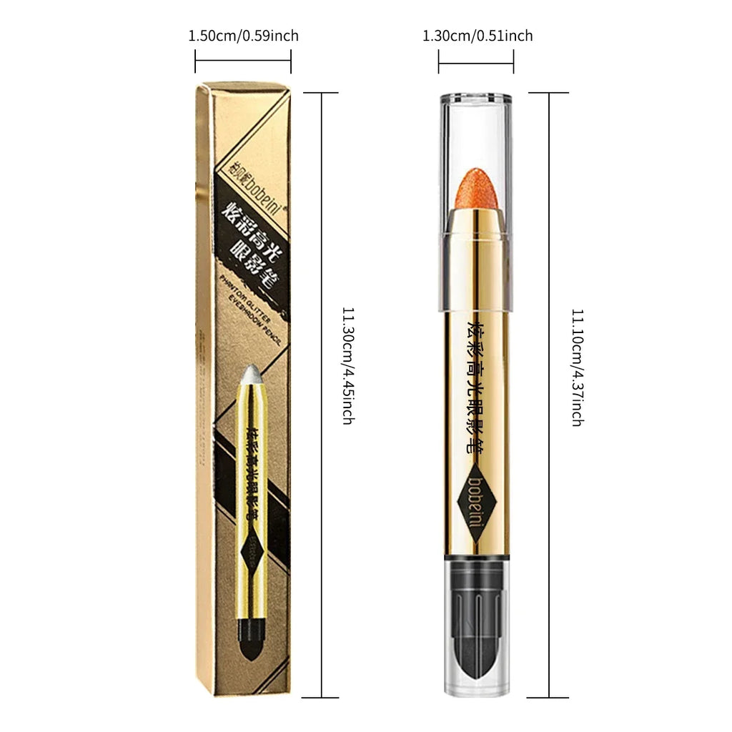Double-ended Eyeshadow Stick Waterproof Pigment Matte Glitter Qme