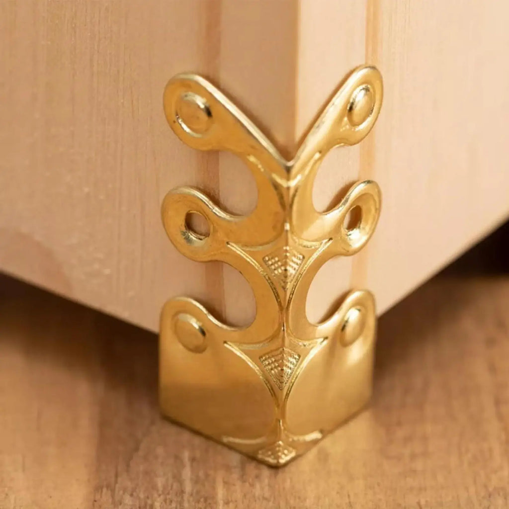 Baseboard Protector Edge Corner Protectors Metal Skiffers Solid Brass Home Corner Guard Decorative Protector Cover Qme