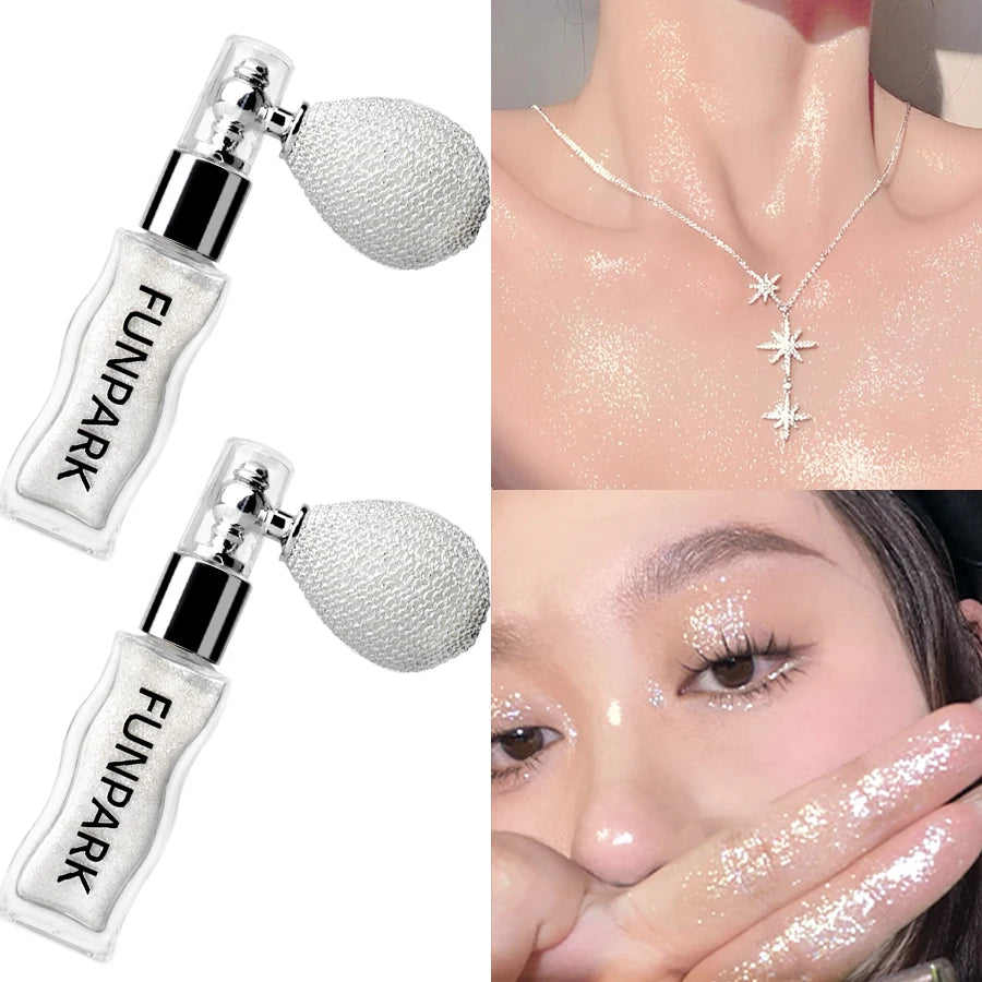Highlighter Powder Brightens Whole Body Sparking Face Korean Makeup Qme