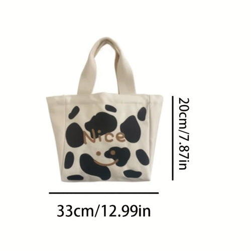 1 Canvas Bag Women's Handbag Office Worker's Bento Rice Box Student's Qme