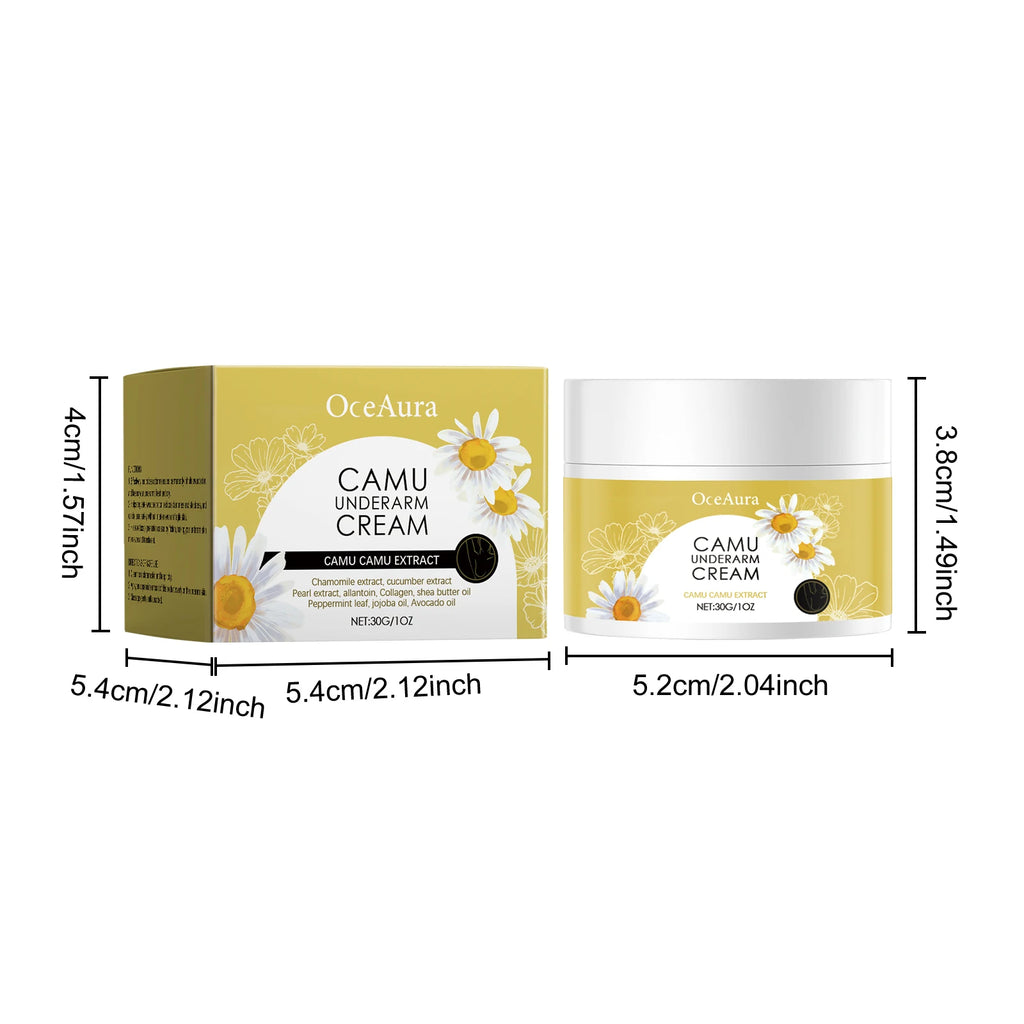Oceaura Camu Underarm Cream Odor Neutralizing Sweat Inhibiting Qme