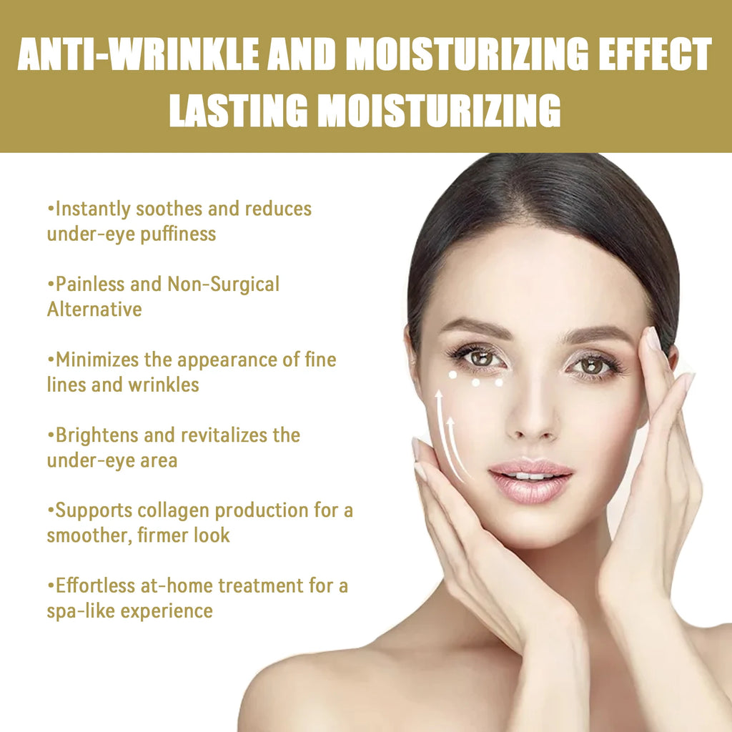 Hyaluronic Acid Microneedle Eye Patches Reduces Dark Circles & Puffiness Fade Fine Lines Under Eyes Nourishes Delicate Eye Skin Qme