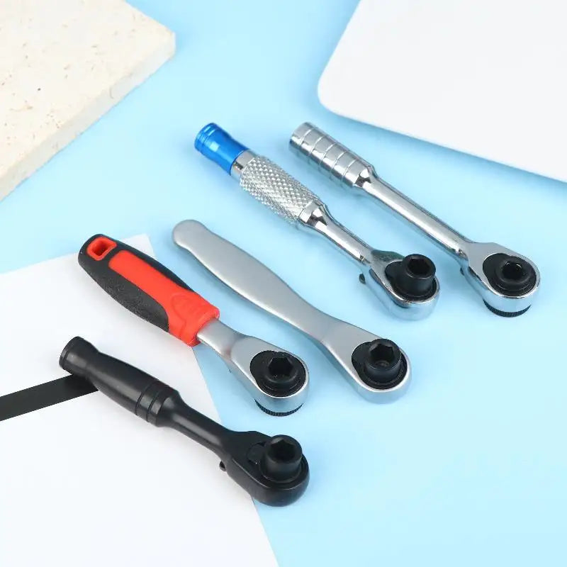 Mini Ratchet Wrench Magnetic Reversible Household Tool 72-tooth Qme
