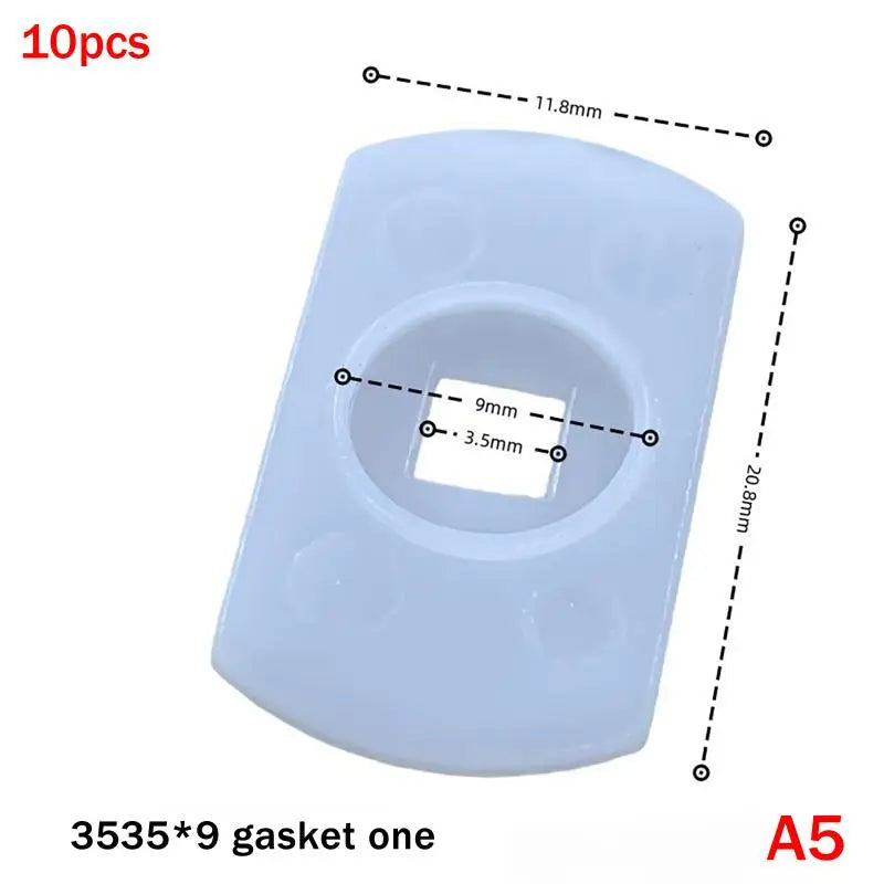 10Pcs Plastic LED Insulation Gasket Stator Spacer For 3535 5050 7070 L2 XPL XPG 50 70 Series LED Emitter Diodes Electronic Qme A5