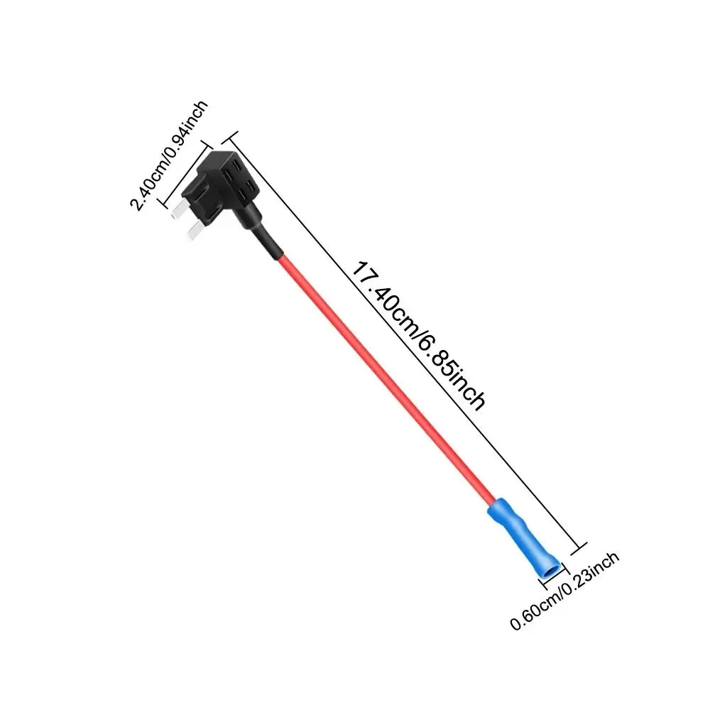 5 Pcs Add-a-Circuit Adapter APM Tap Mini Blade Micro 12V Car Fuse Box Holder Auto Motri Insurance ATM Adapter Qme