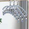 Underwear Socks Holder Stainless Steel Clothes Drying Hanger Metal Qme Gray