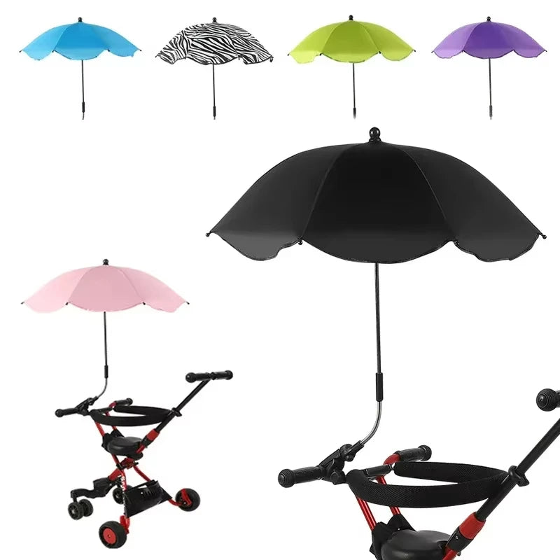 UV Protection Baby Stroller Umbrella Clamp Universal Sunscree Qme