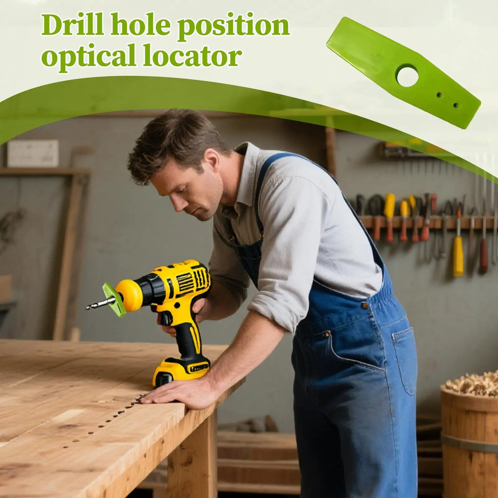 Drill Bit Guide Precise Measuring Gauge Hole Finder Punch Locator Drill Guide for Cabinet Drawer Installation Door Deck Shelf Qme