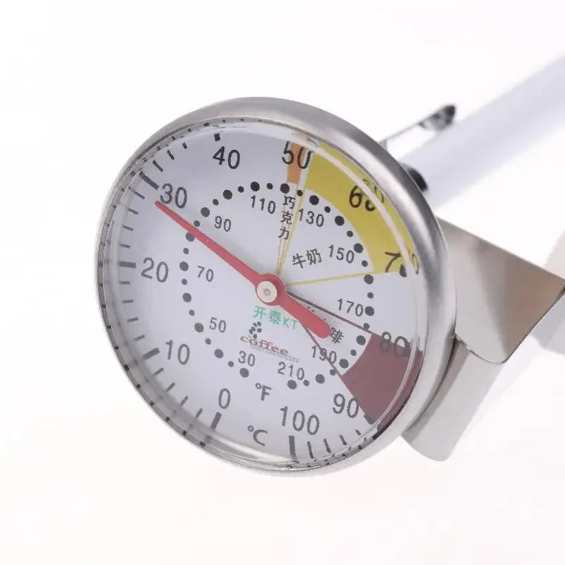 Mechanical Dial F/C Kitchen Thermometer Probe Temperature Gage Food Milk Coffee Thermometer ﻿ Qme