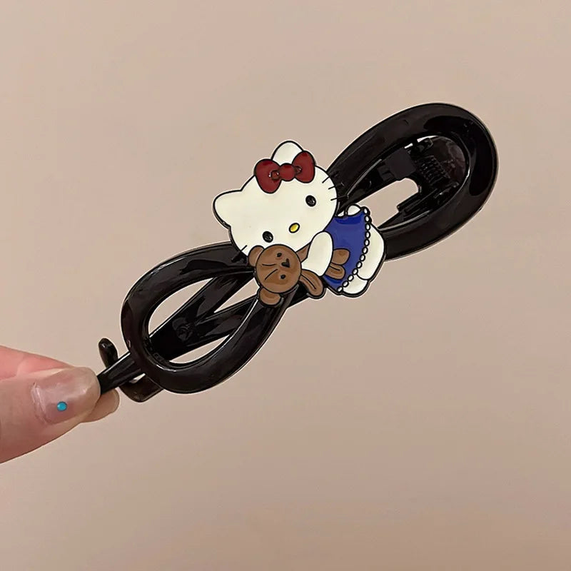 Hello Kitty Cute Cartoon Hair Clips Student Hair Accessories Versatile Hair Clips Hair Clips for Updos and Straight Hair Qme 3