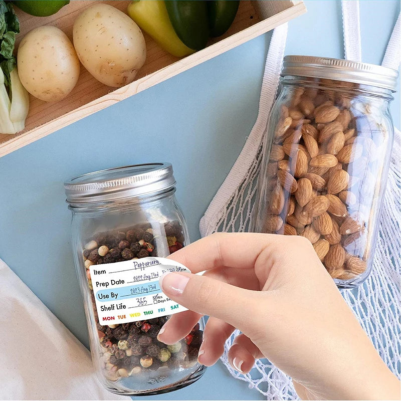 Roll Date Label Self-adhesive Sticker Kitchen Food Stationery Snacks Qme