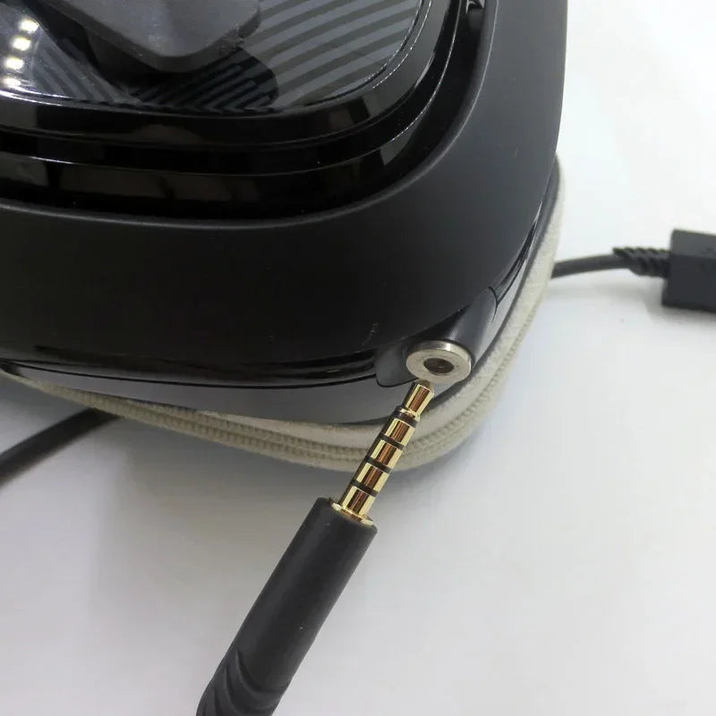 Headphone Cable for Logitech Astro A10 A30 A40 Headphone for Audio Cable Microphone Switch Control Qme