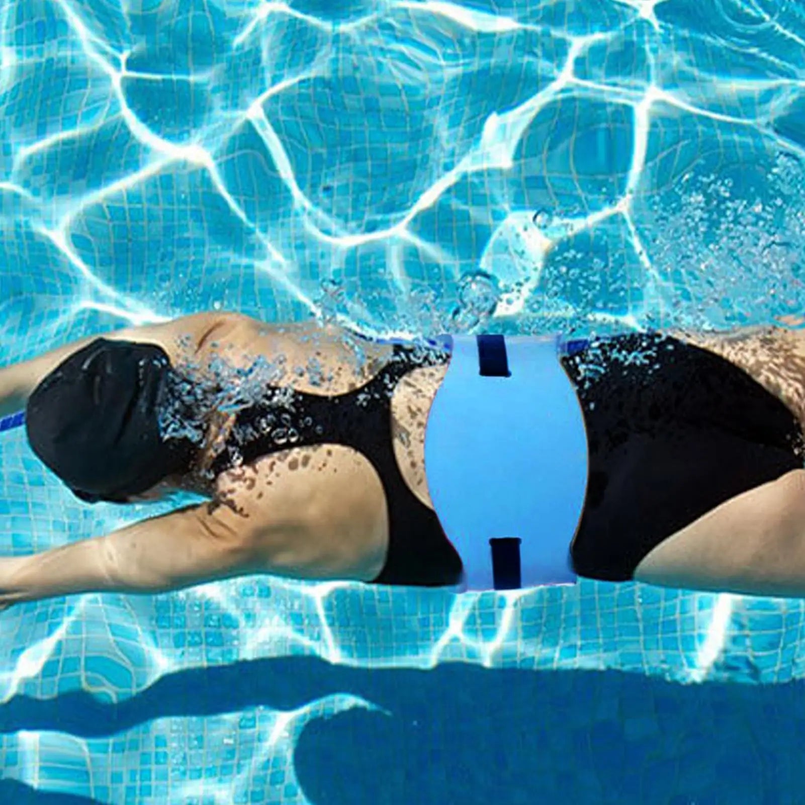 Swim Float Belt Pool Water Flotation Belt Back Buoyancy Board for Adults Kids Swimming Training Pool Beach Bathtub Snorkeling Qme