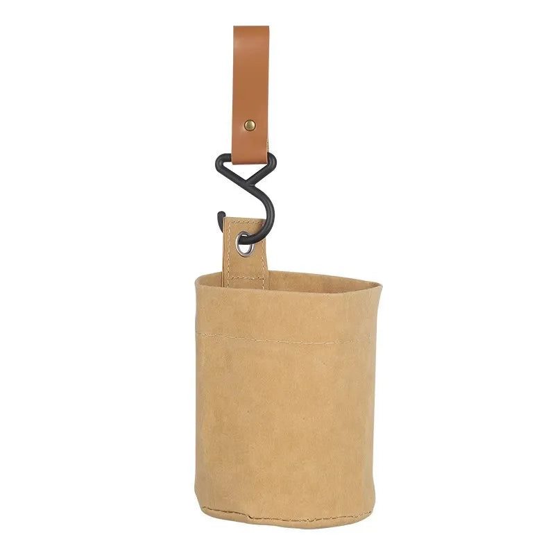 Car Trash Can Umbrella Storage Bin Multifunctional Vehicle Folding Qme YELLOW