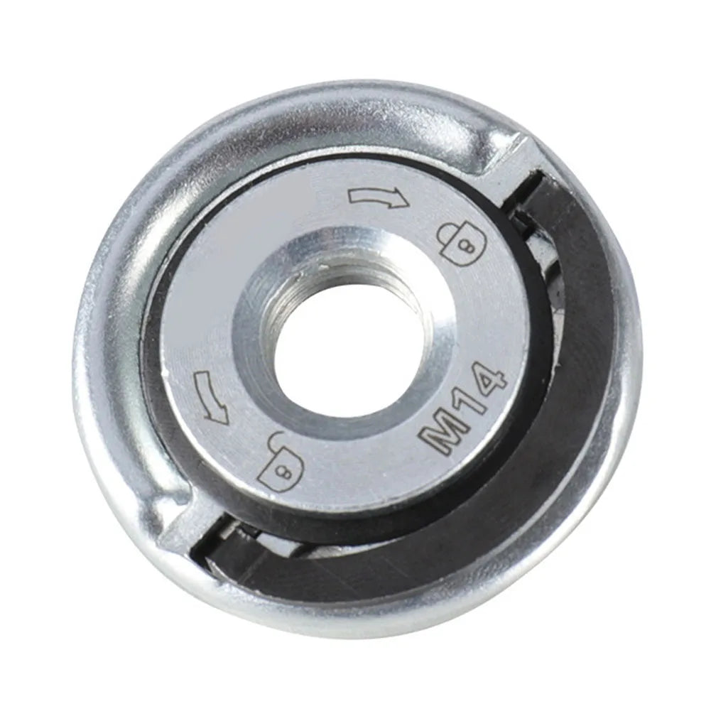 For M 14 And For M10 Quick Release Self-Locking Grinder Pressing Plate Flange Nut Power Chuck Angle Grinder Pressure Plate Qme