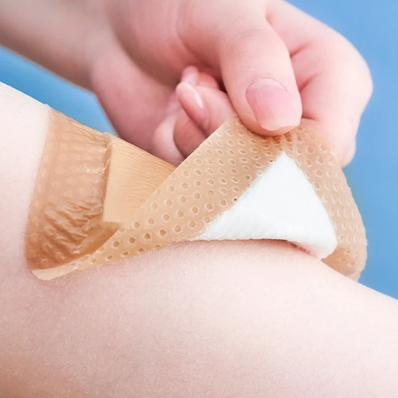 5 Sizes Foam Dressing Border Pressure Ulcer Patch Adhesive Sterilized Qme